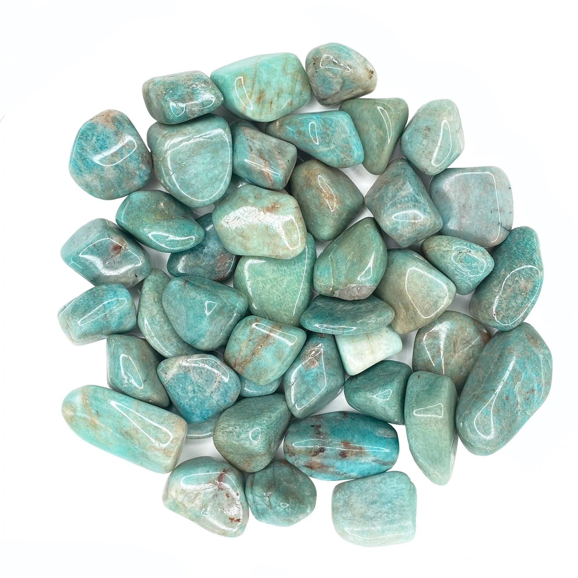 Amazonite Tumbled Stones - 1 pound crystal by Sophie's Attic