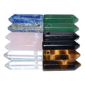 Assorted Crystal Points for Jewelry Making Set of 12 - Mixed Gemstone Pendants beads Sophie's Attic