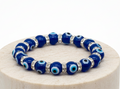 Evil Eye 8mm Classic Blue Beaded Bracelet - Protection & Good Luck jewelry Sophie's Attic