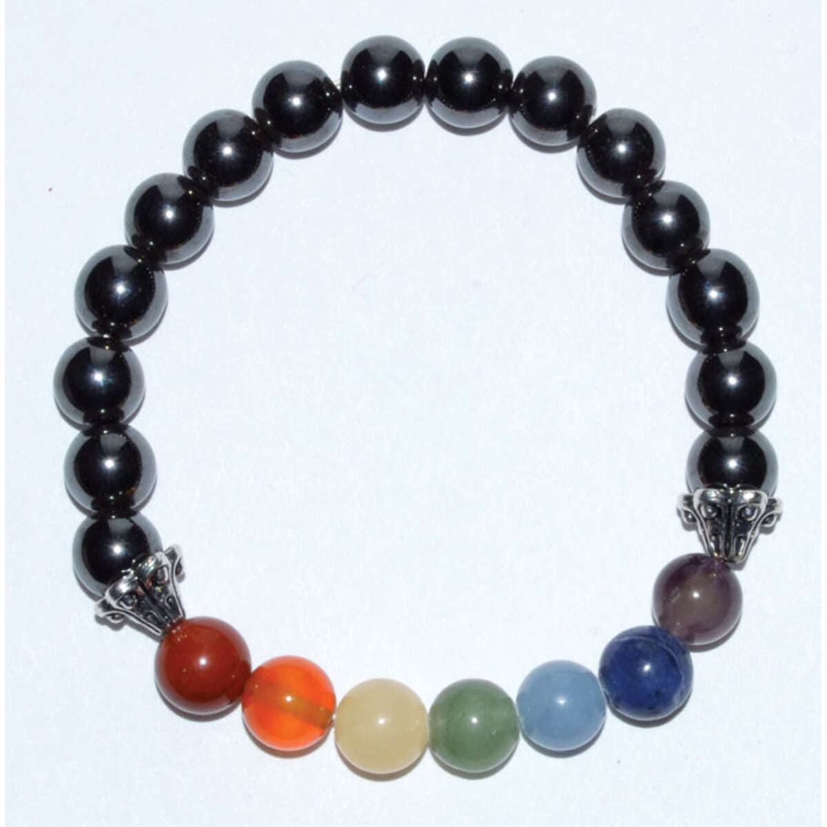 7 Chakra Balancing Bracelet with Hematite bracelet Sophie's Attic