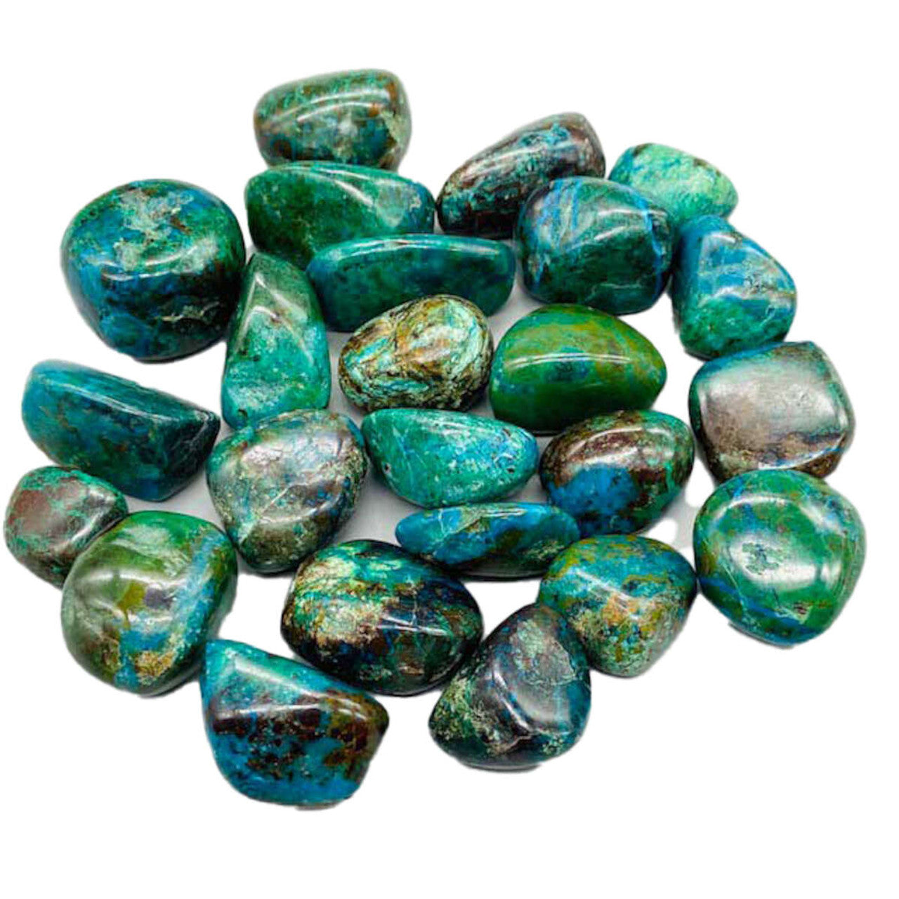 Chrysocolla Tumbled Stones - 1 pound crystal by Sophie's Attic