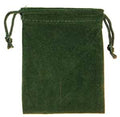 Velveteen Gift Bags - 3" x 4" Green pouch Sophie's Attic Shop