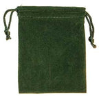 Velveteen Gift Bags - 3" x 4" Green pouch Sophie's Attic Shop