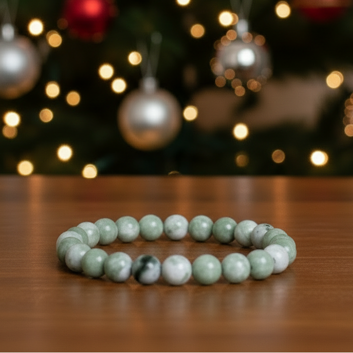 Green Jade Bracelet 8mm jewelry Sophie's Attic