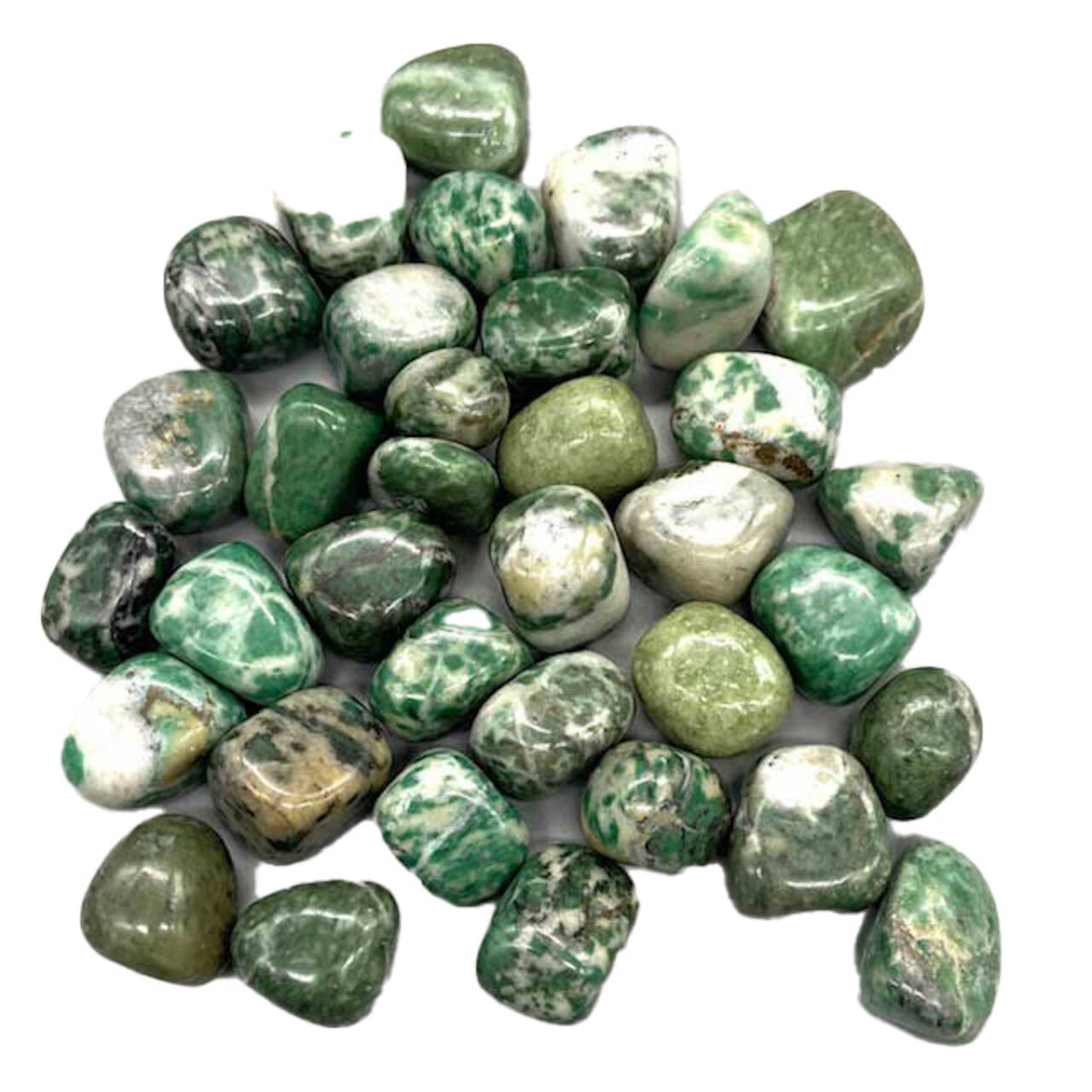 Jade Rich Tumbled Stones - 1 pound crystal by Sophie's Attic