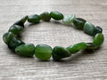 Nephrite Jade Nugget Bracelet - Heart Chakra Love & Protection Crystal jewelry Sophie's Attic