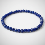 Lapis Natural Stone Bracelet 4mm - Friendship jewelry Sophie's Attic