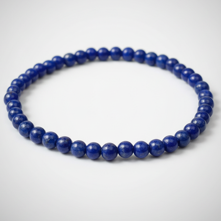 Lapis Natural Stone Bracelet 4mm - Friendship jewelry Sophie's Attic