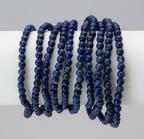 Lapis Natural Stone Bracelet 4mm - Friendship jewelry Sophie's Attic