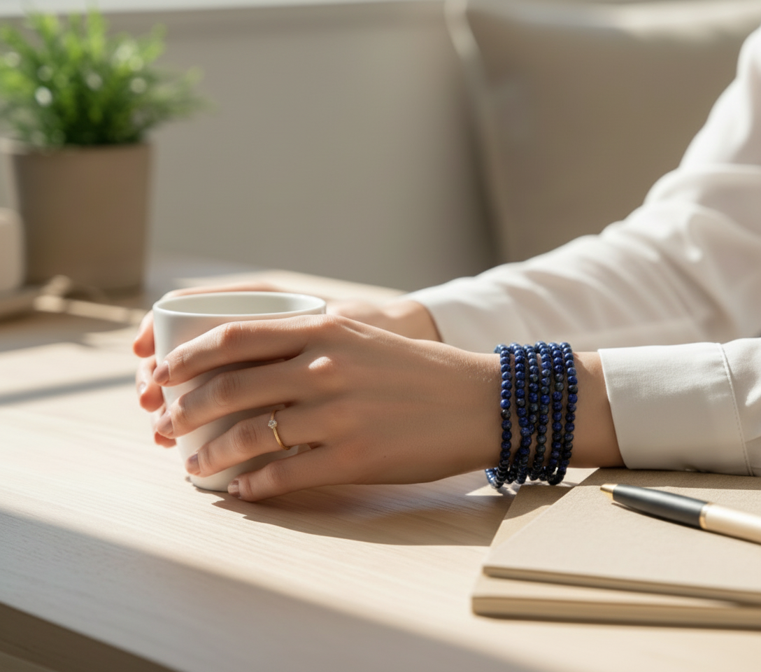Lapis Lazuli 4mm Bracelet - Friendship