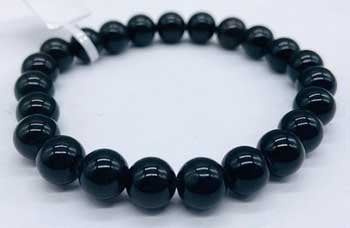 Obsidian Black 8mm Beaded Bracelet jewelry Sophie's Attic