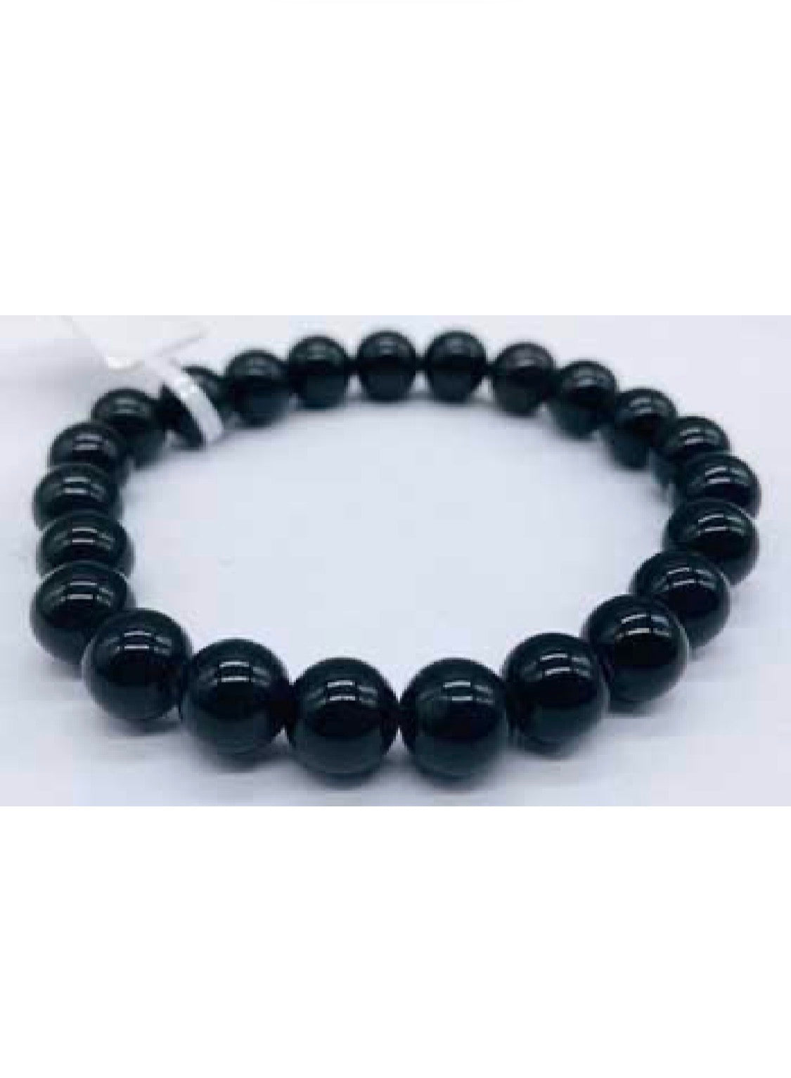 Obsidian Black 8mm Beaded Bracelet jewelry Sophie's Attic
