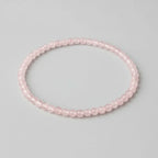 Rose Quartz Natural Stone Bracelet 4mm jewelry Sophie's Attic