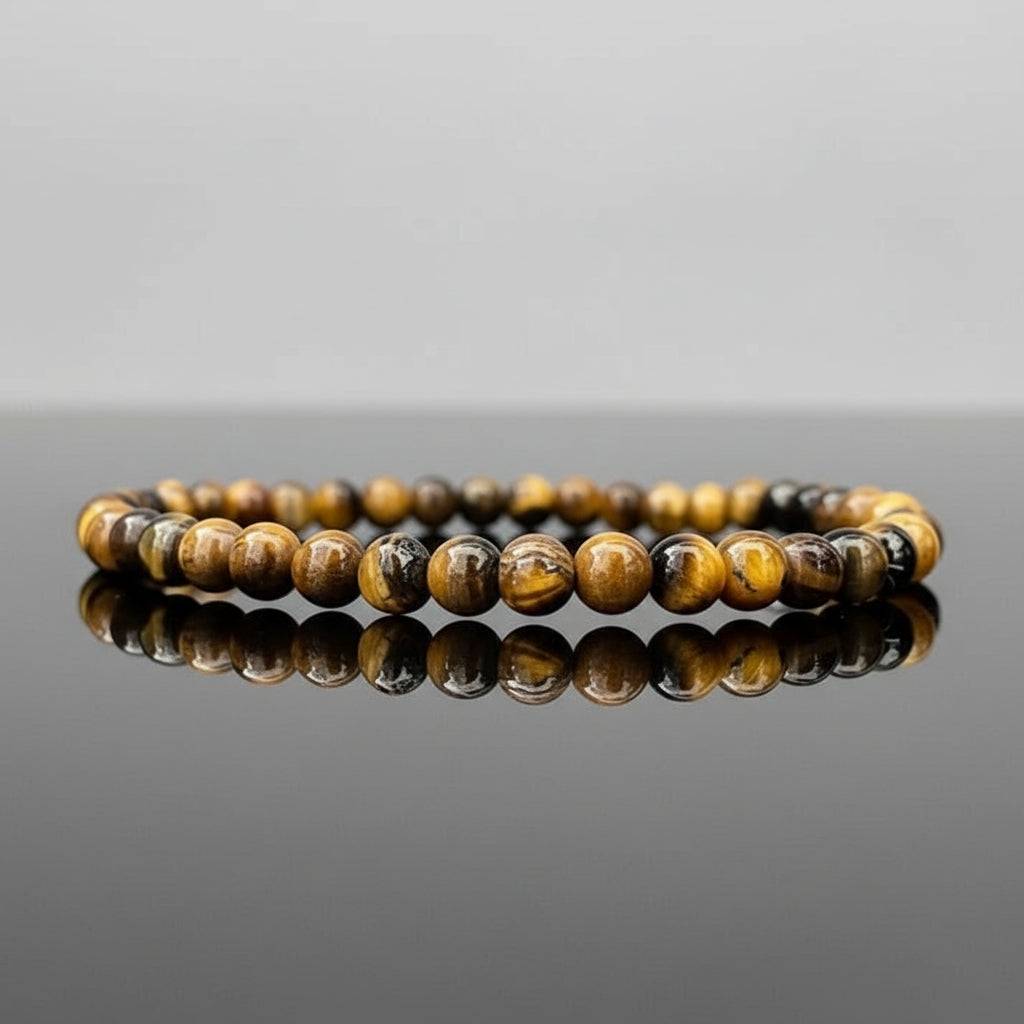 Tiger Eye Natural Stone Bracelet 4mm jewelry Sophie's Attic