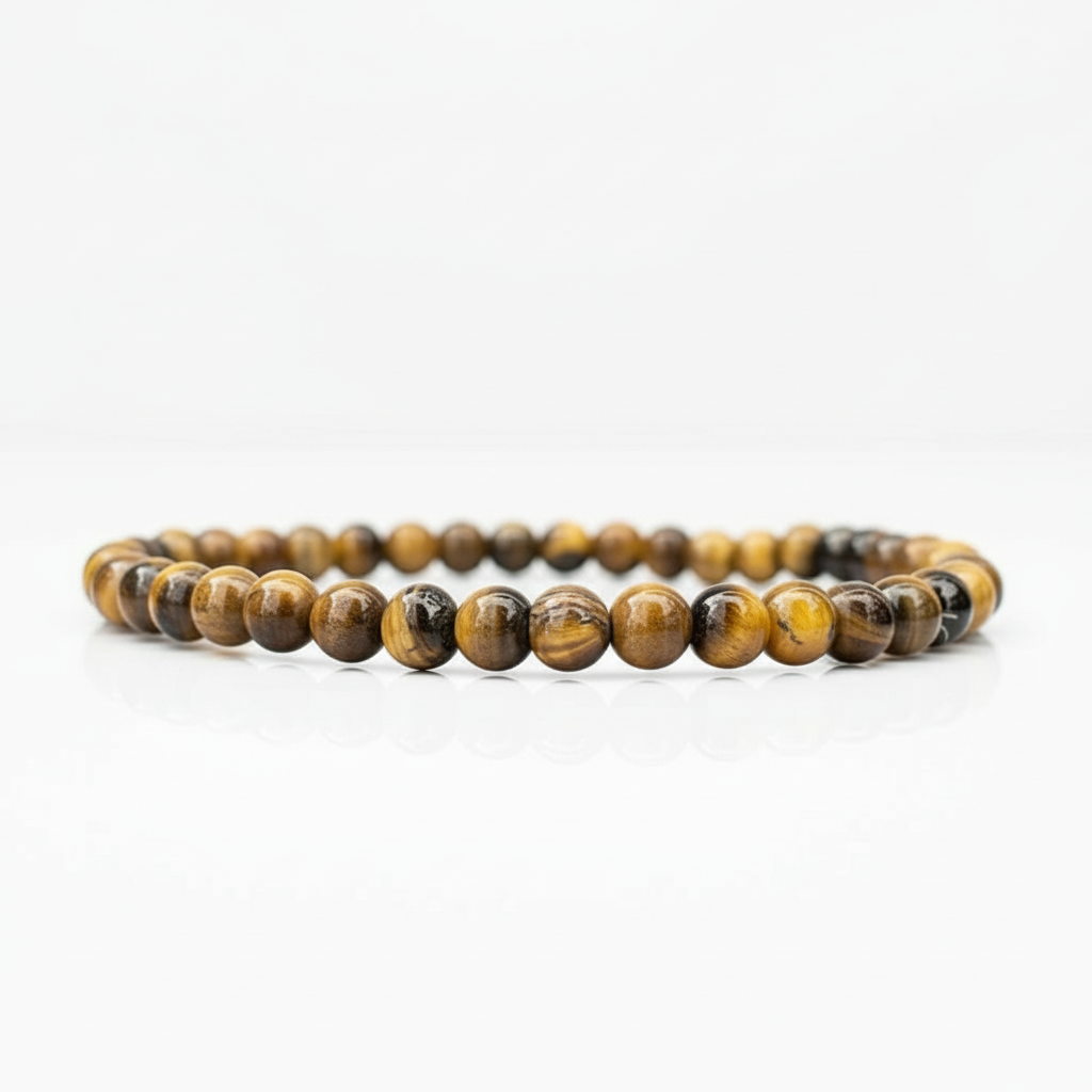 Tiger Eye Natural Stone Bracelet 4mm jewelry Sophie's Attic