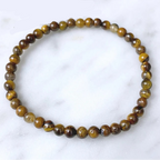 Tiger Eye Natural Stone Bracelet 4mm jewelry Sophie's Attic